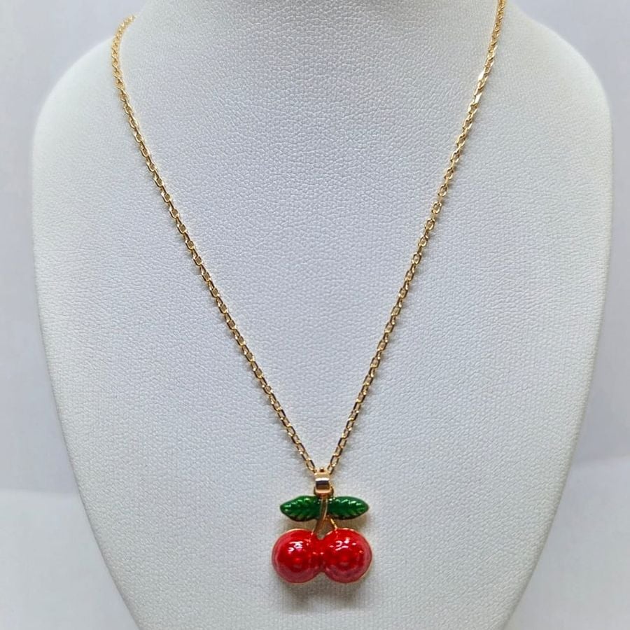 Collar Cereza Doble