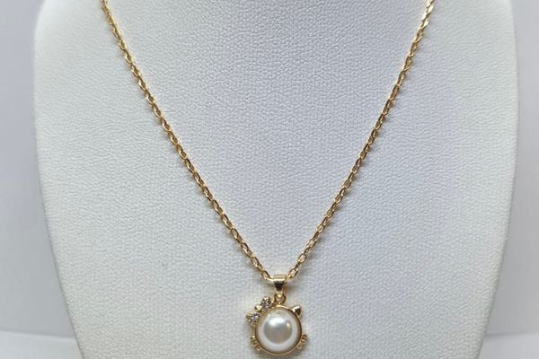 Collar Gatito Perla