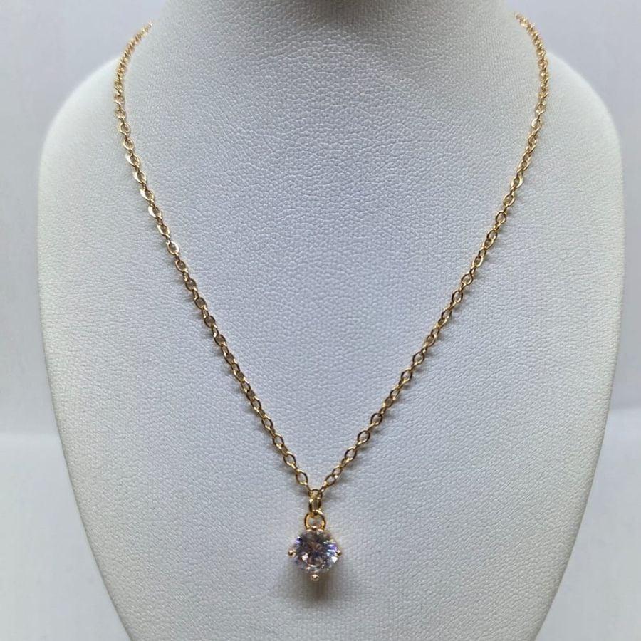 Collar Solitario Brillante